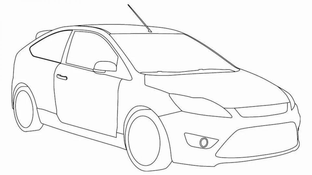 Ford focus live coloring page