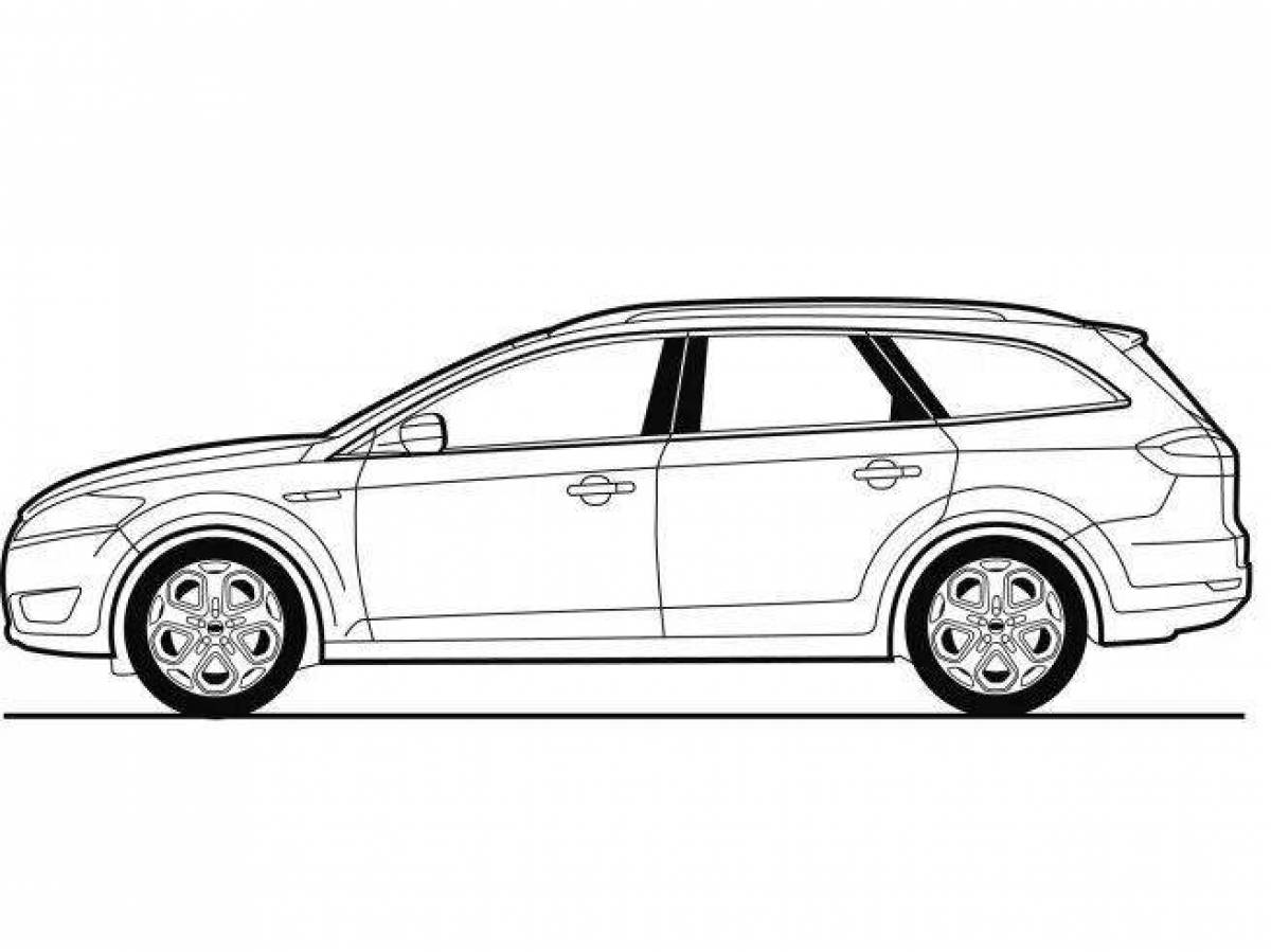 Dynamic ford focus coloring book