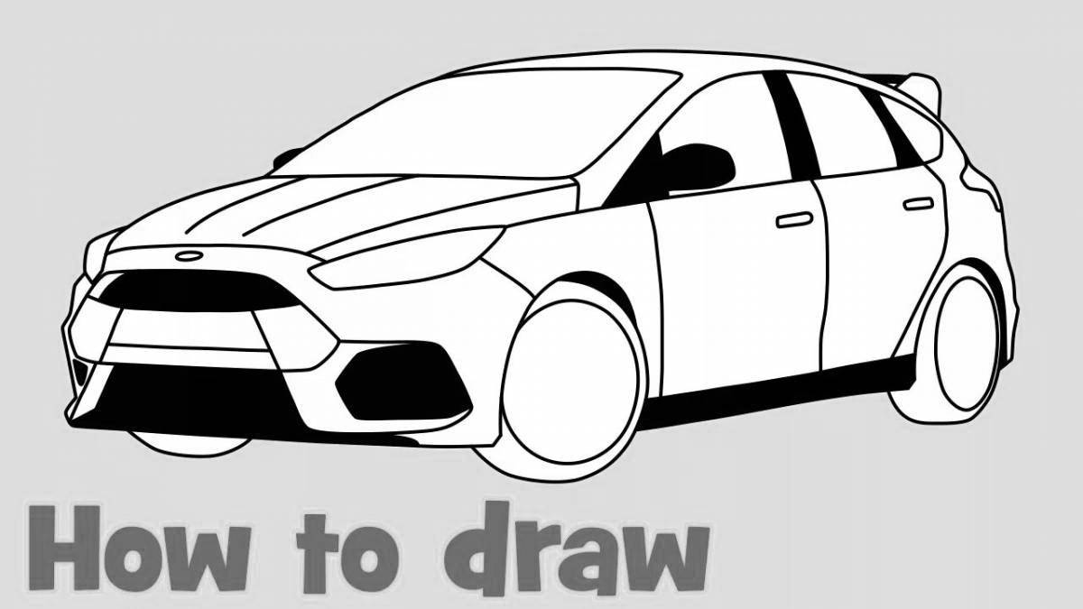 Coloring mystical ford focus