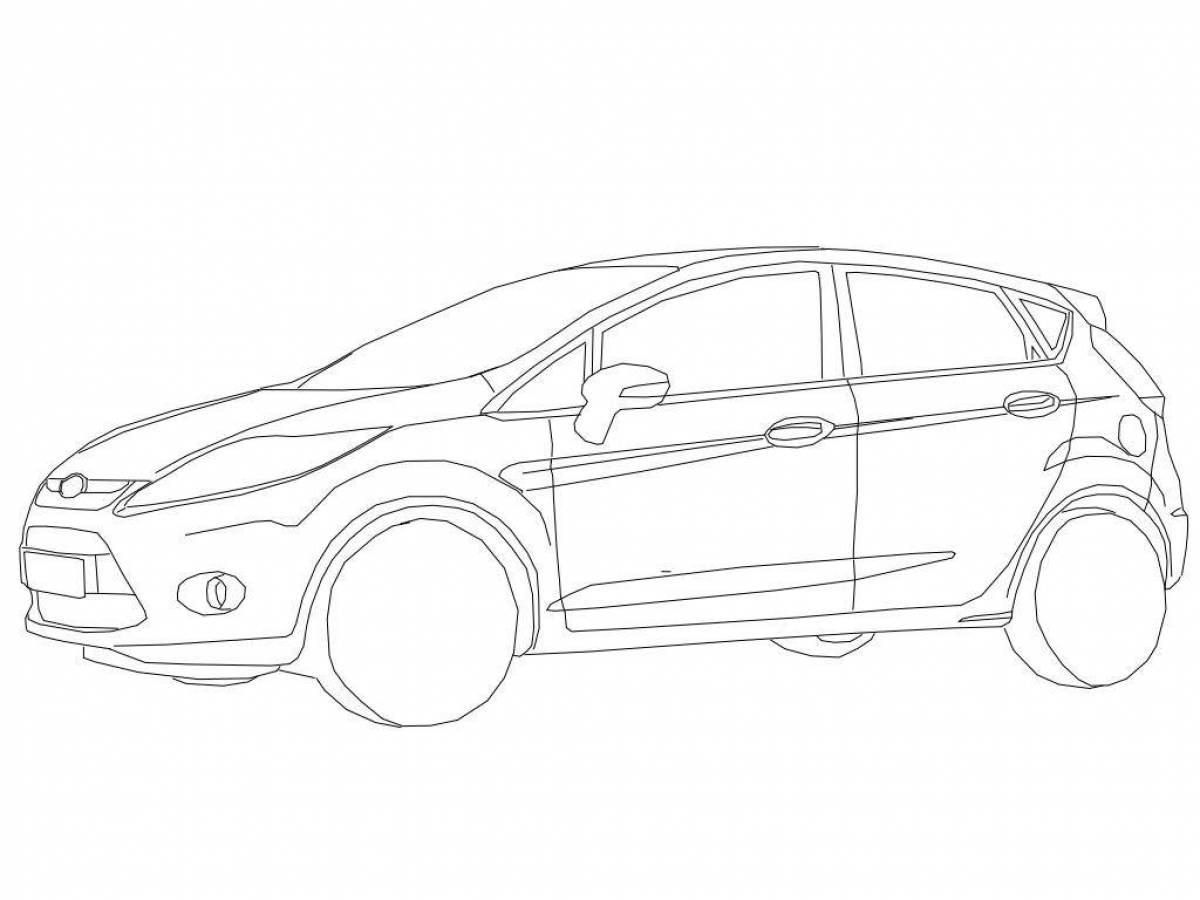 Gorgeous ford focus coloring book