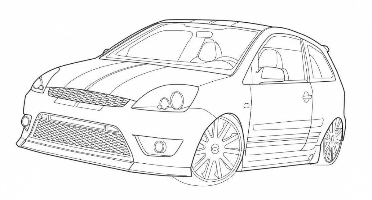 Coloring majestic ford focus