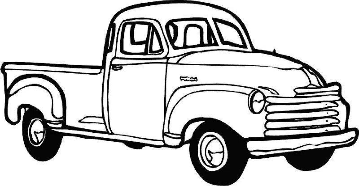 Fascinating coloring pages of Soviet cars