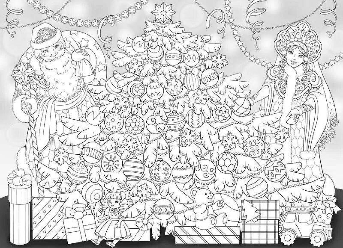 Colorful Giant Christmas Coloring Book