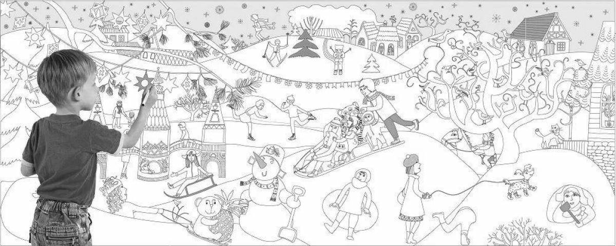 Great giant christmas coloring book