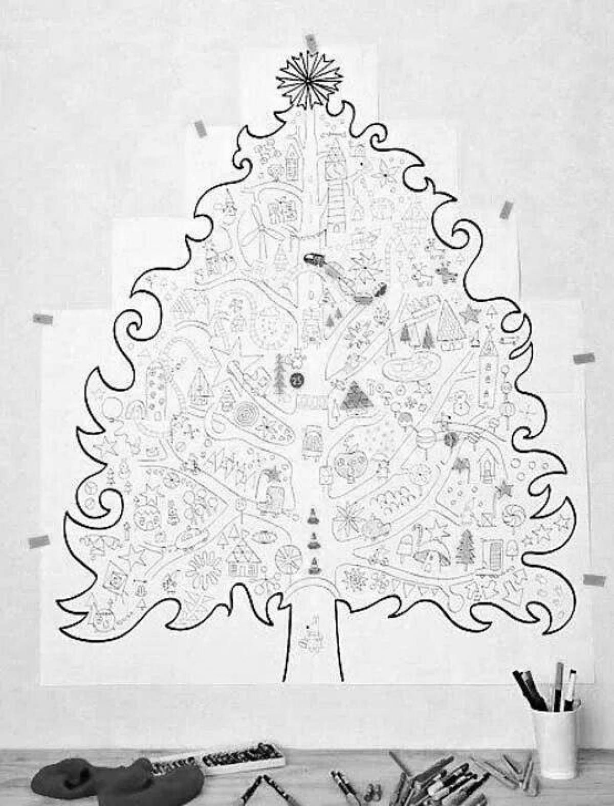 Giant Christmas coloring book