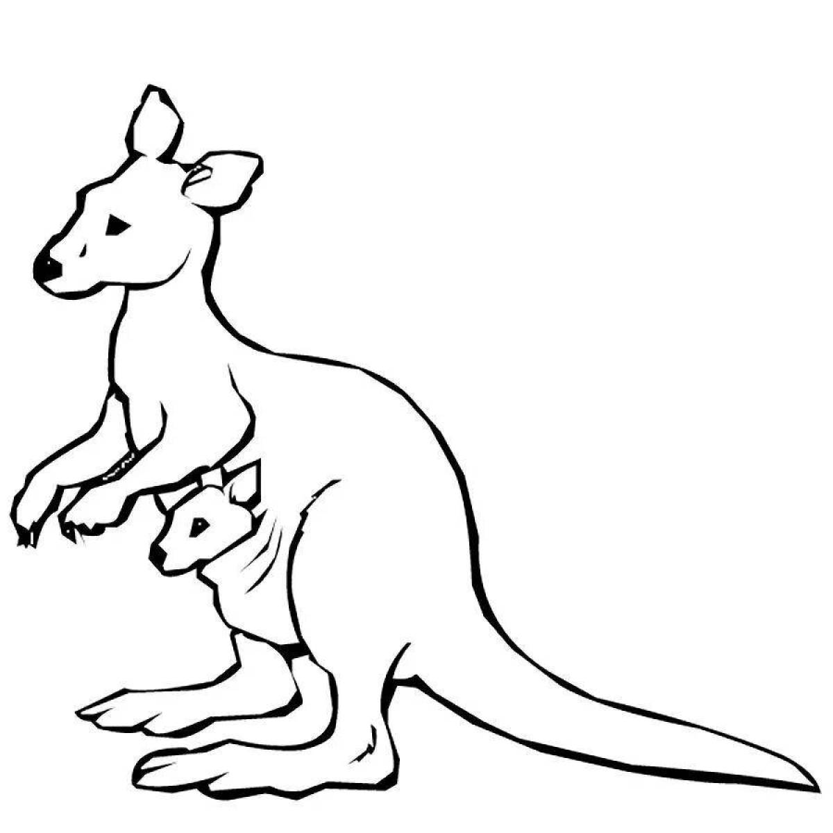 Ferocious dingo coloring page