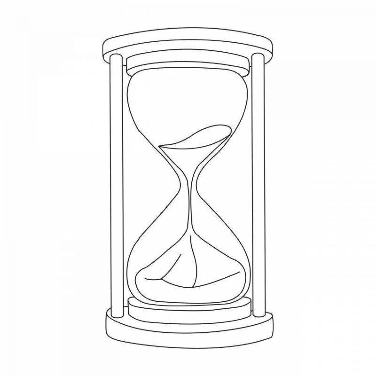 Amazing Hourglass Coloring Page