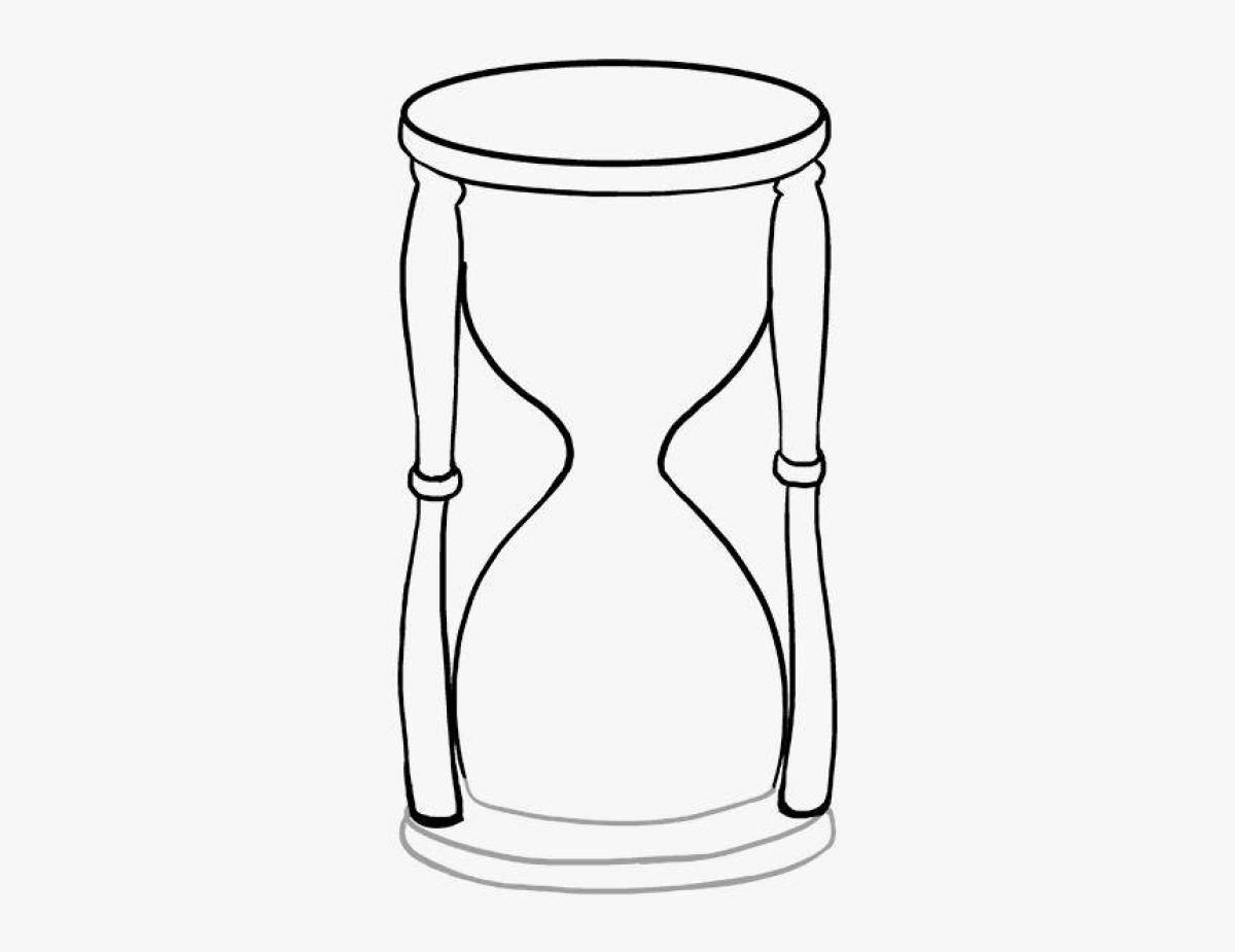 Coloring elegant hourglass