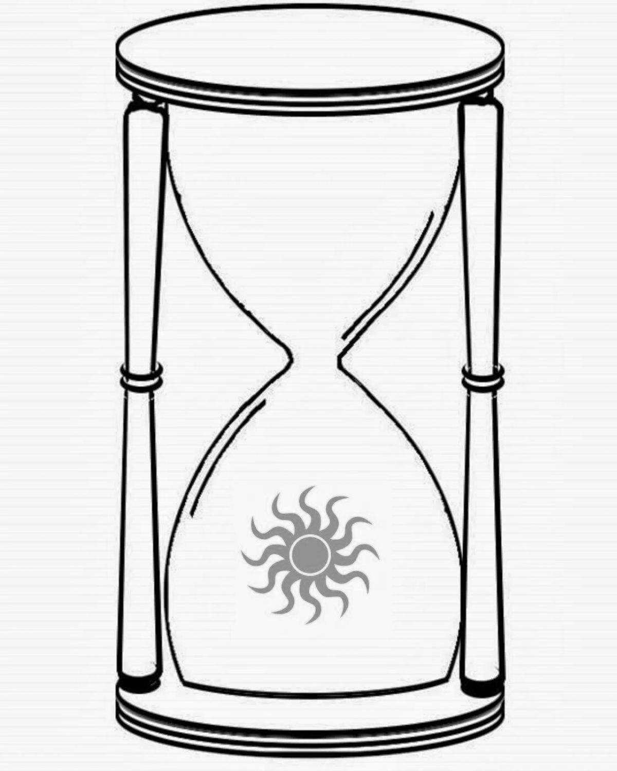Hourglass Live Coloring Page