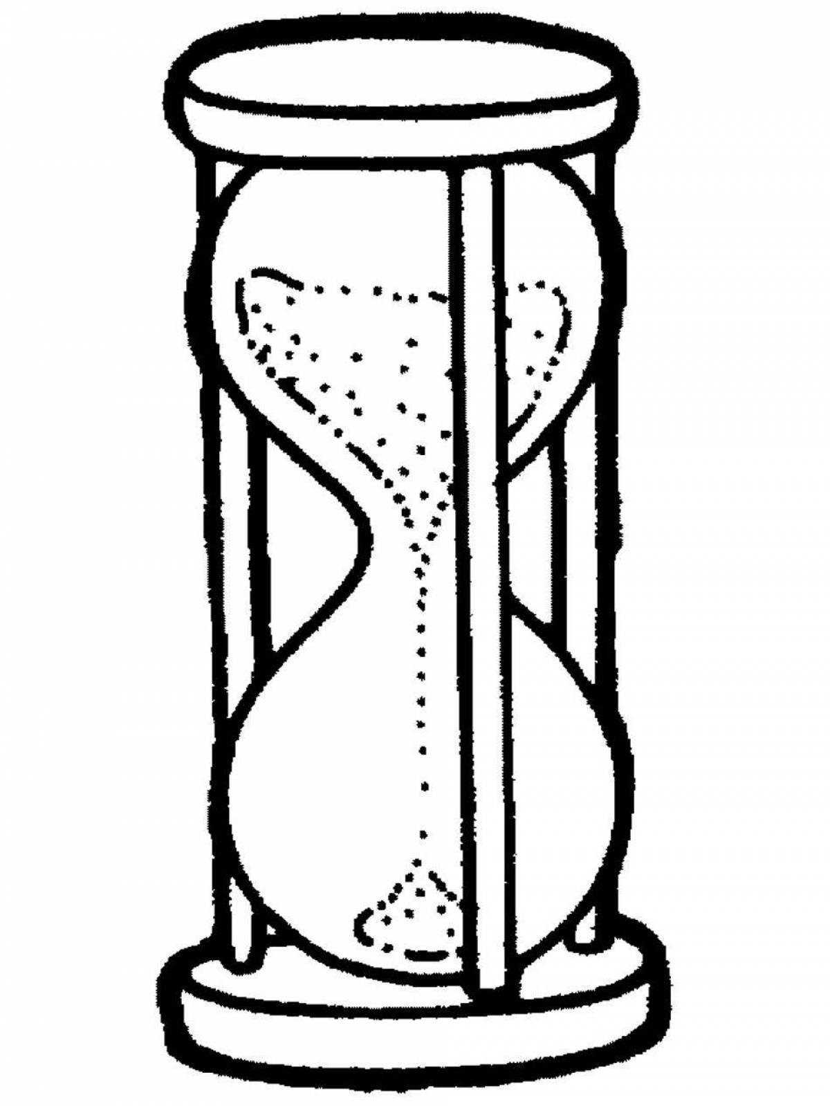 Coloring majestic hourglass