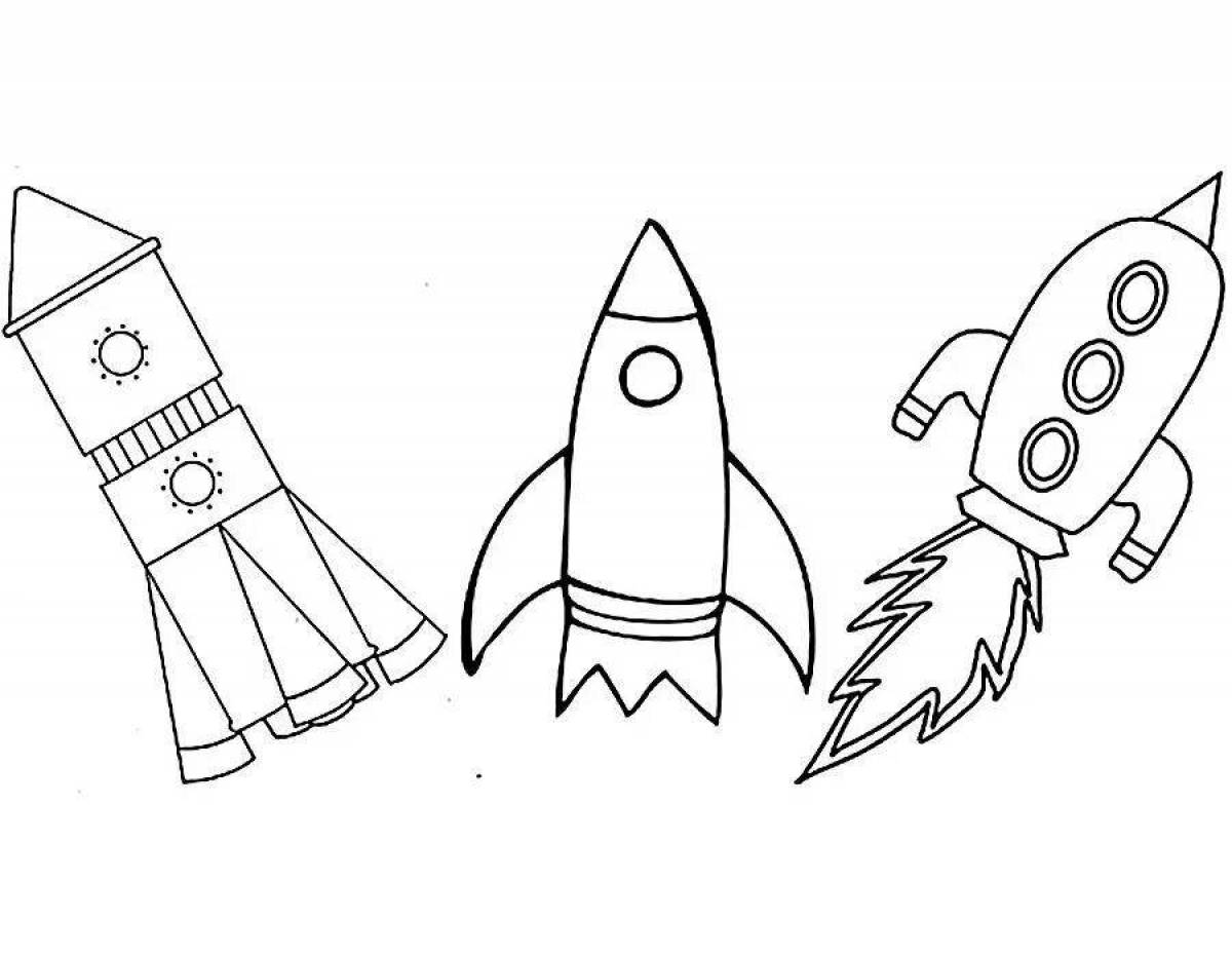 Shock missile coloring page