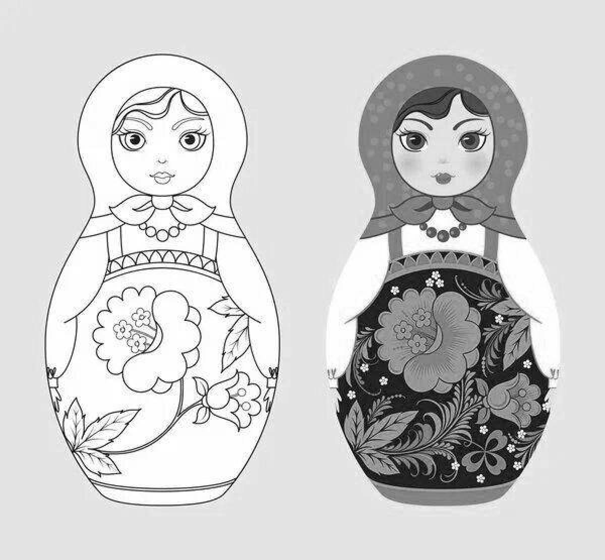 Khokhloma matryoshka #7