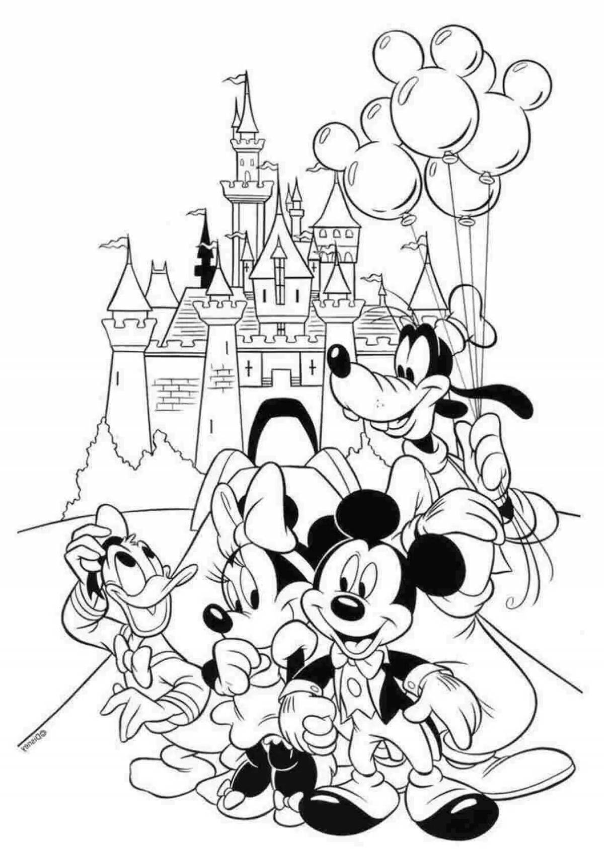 Disney holiday coloring book