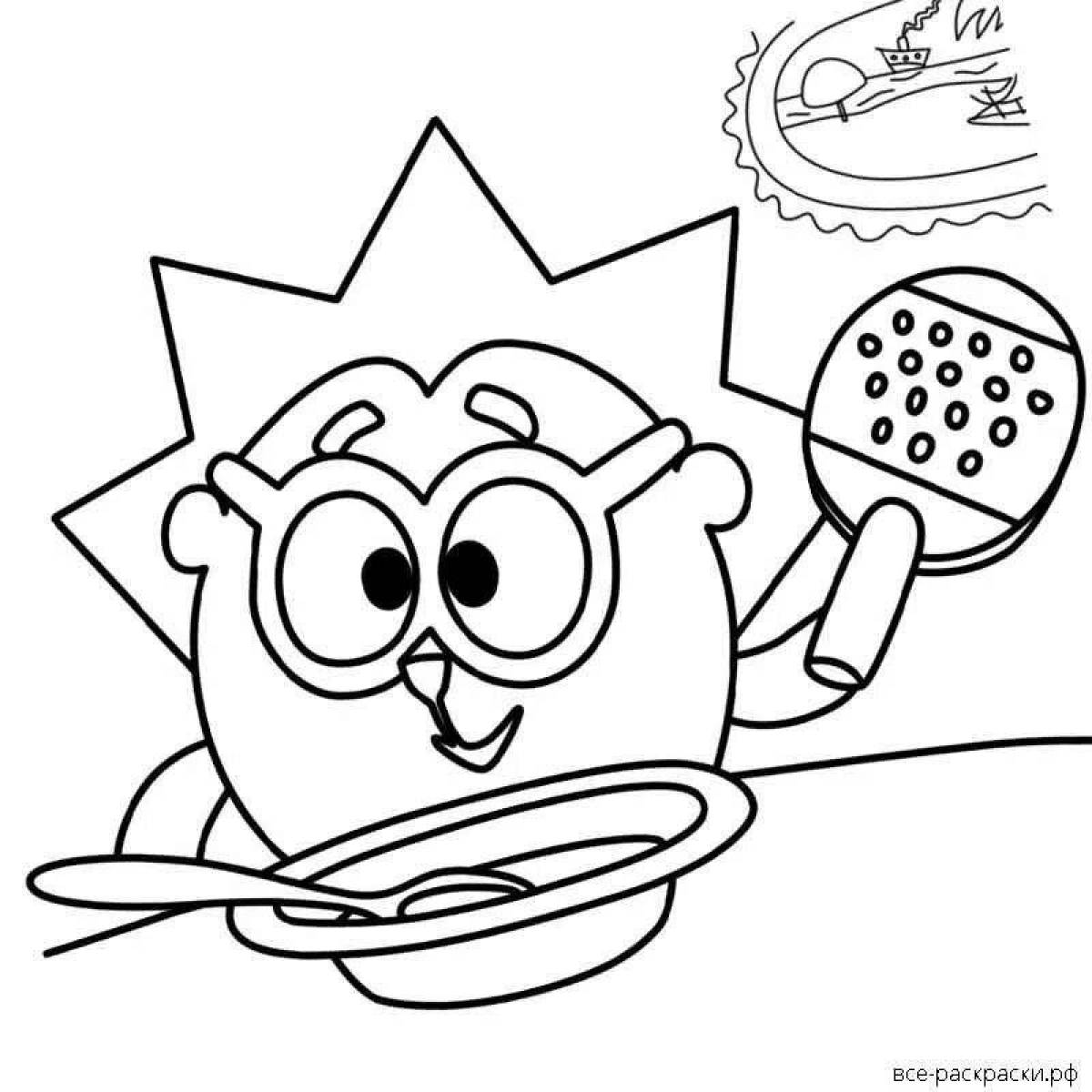 Изысканные смешарики песочный набор раскраски