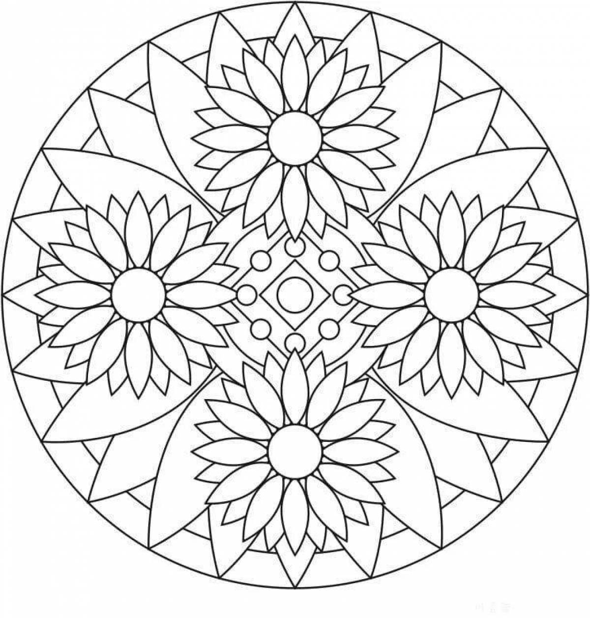 Colored coloring pages for children