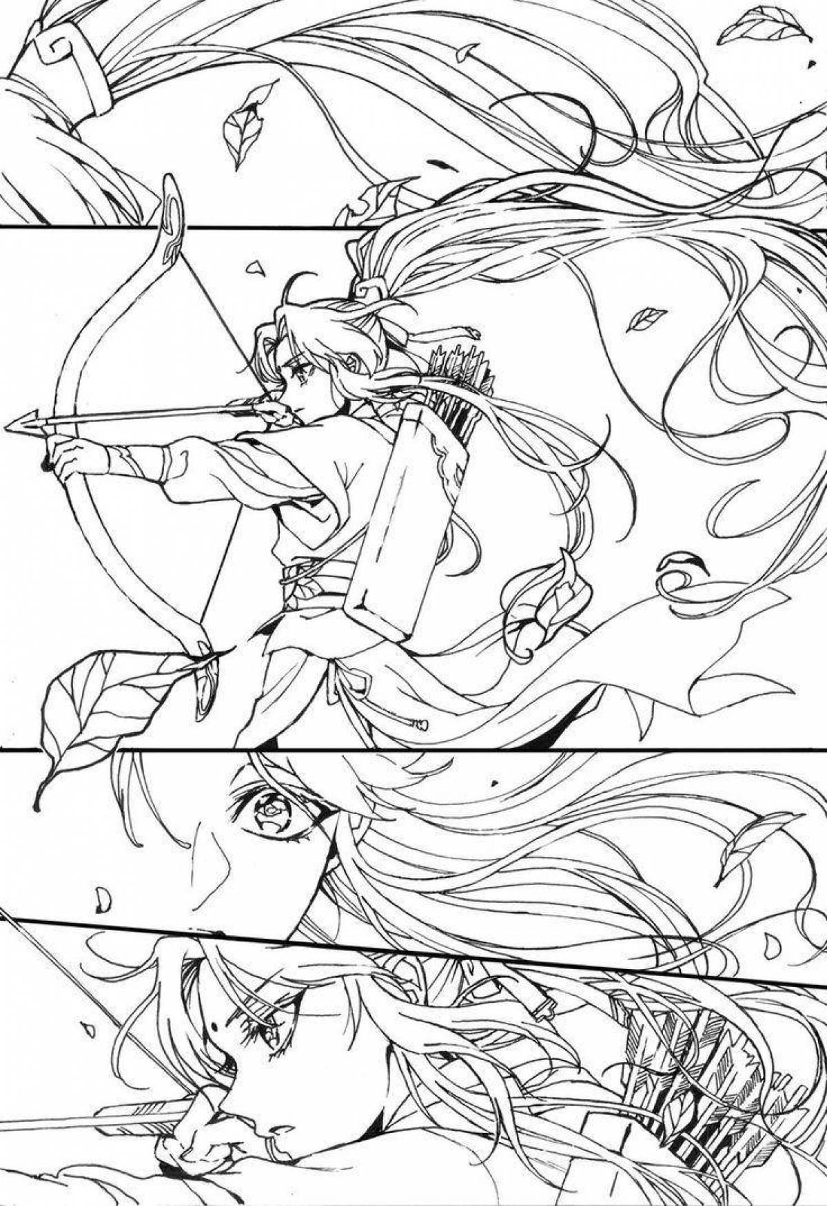 Раскраска Злодейская раскраска мастер дьявольского культа