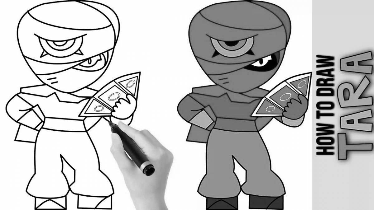 Charming coloring tara bravo stars