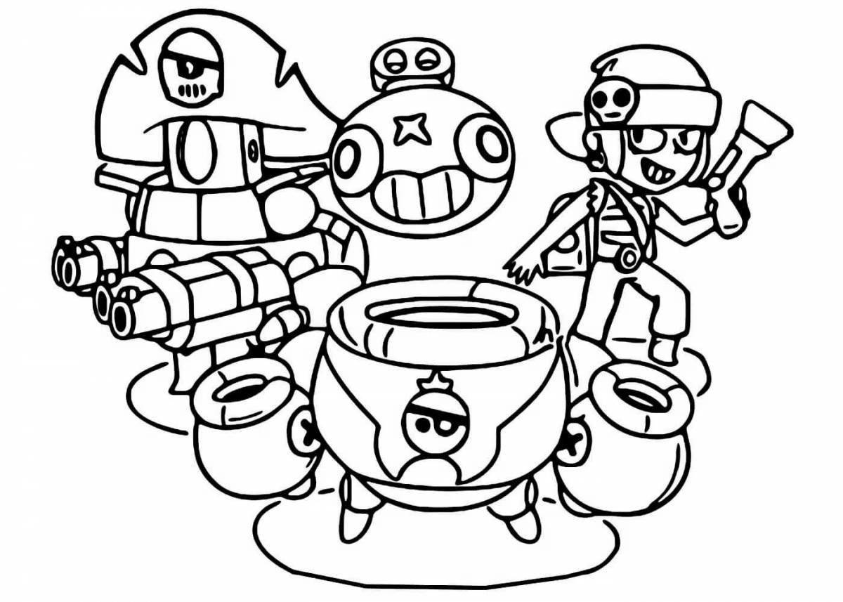 Exciting bravo stars tick coloring page