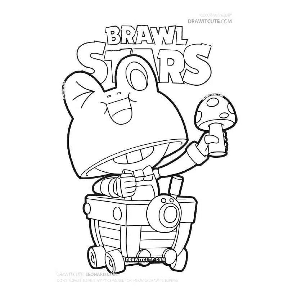 Bravo stars checkmark shiny coloring page