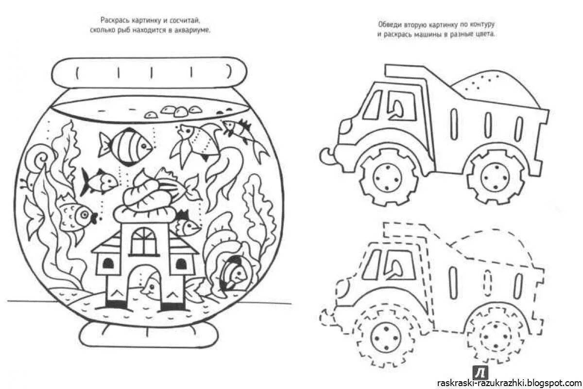 Картинки раскраски для детей 5 6 лет развивающие