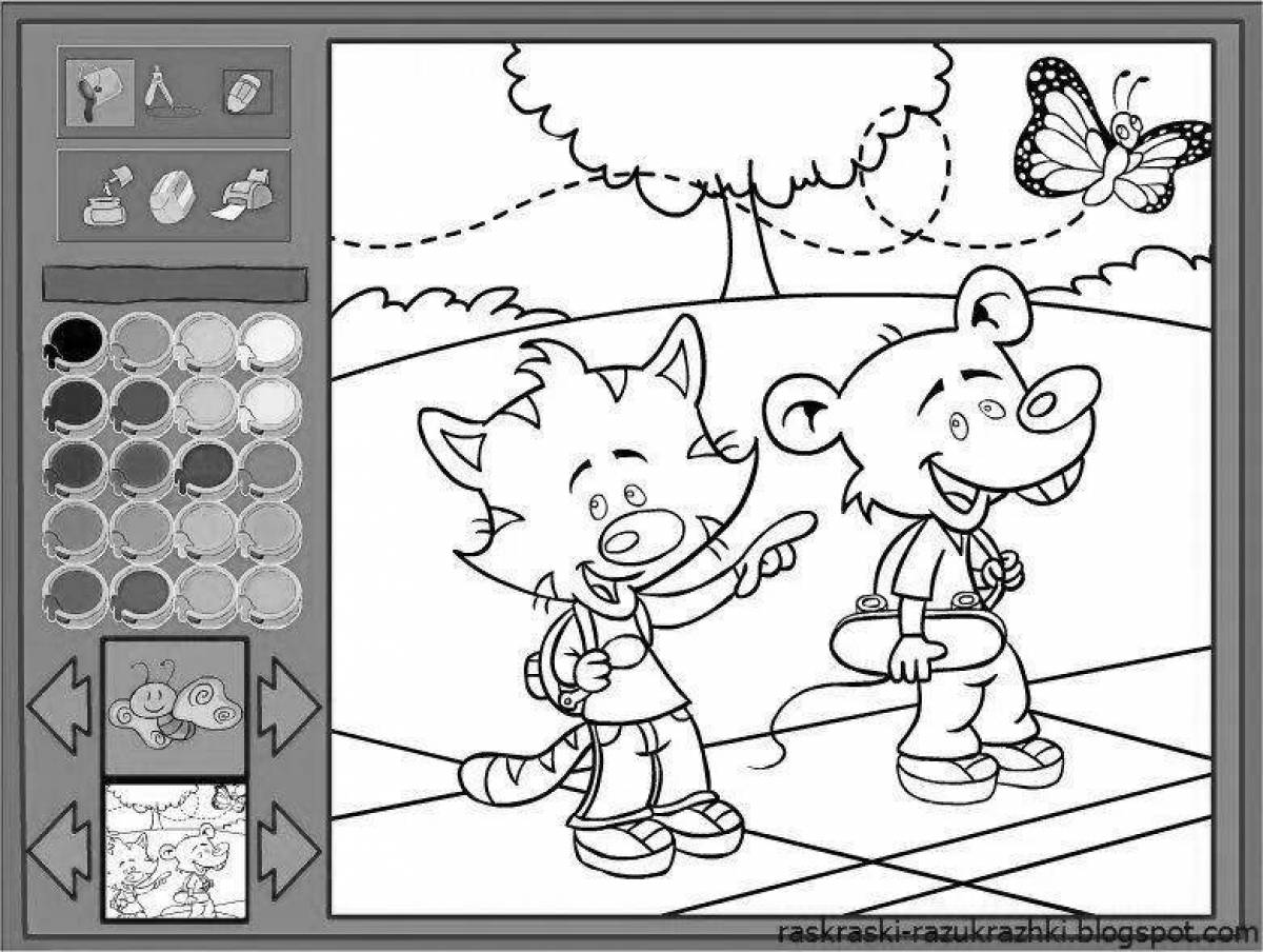 Игра раскраска для 6 лет. Раскрашивание по цветам для малышей. Игра color. Раскраски. Раскраски для детей.