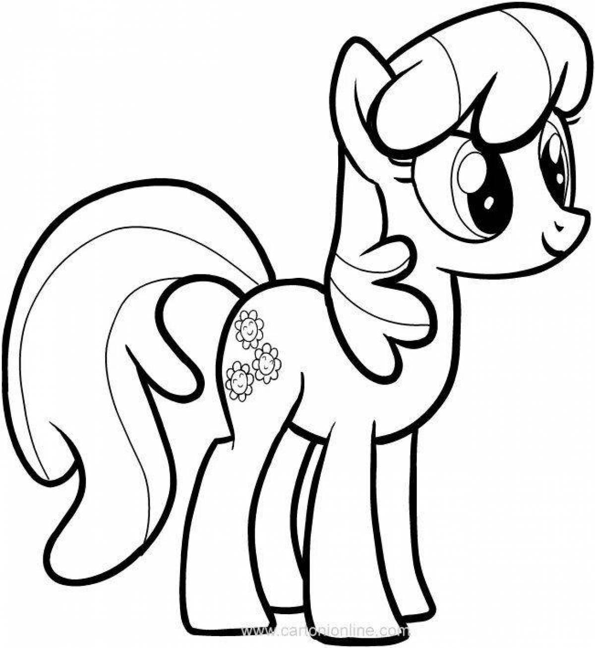 My little Pony Даймонд тиара раскраска