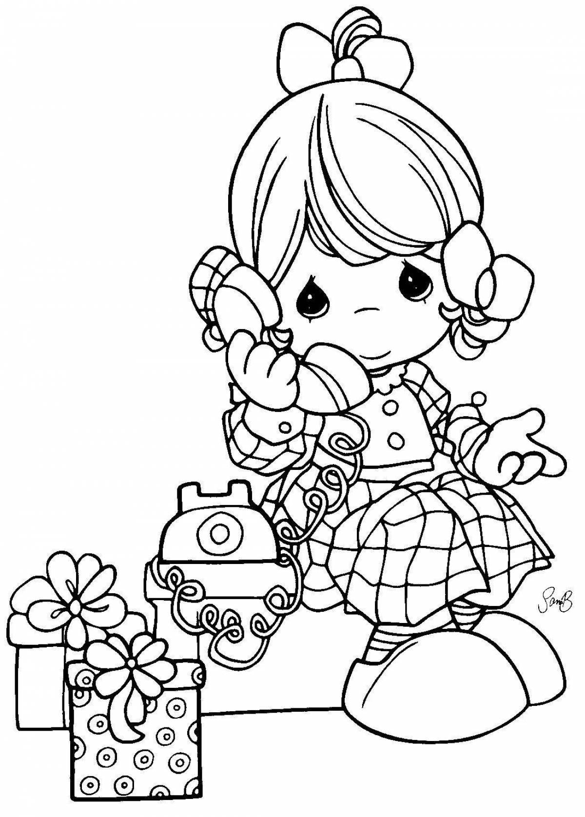 Awesome phone coloring pages for girls