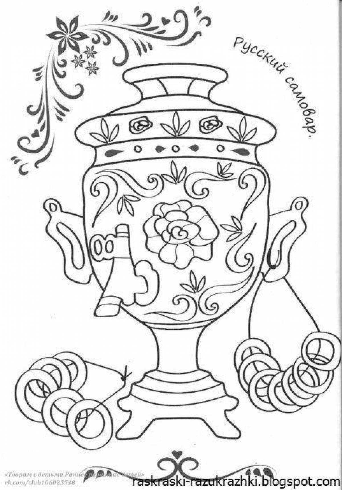 Coloring pages with Russian characters for kids