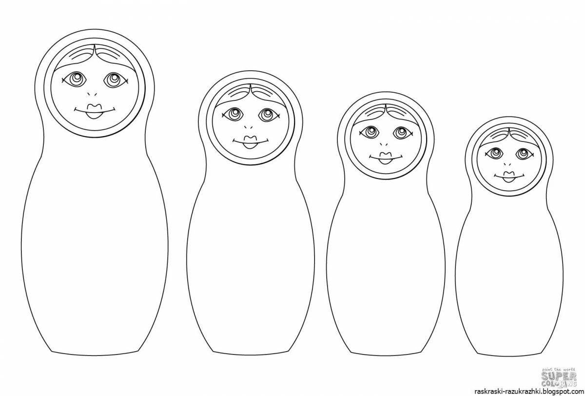 Rampant matryoshka in the middle group