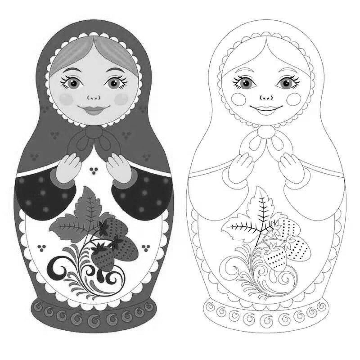 Exquisite nesting doll in the middle group
