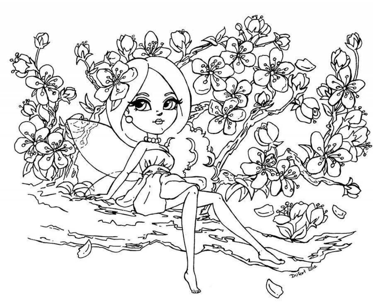 A colorful adventure coloring page create a coloring page from a picture