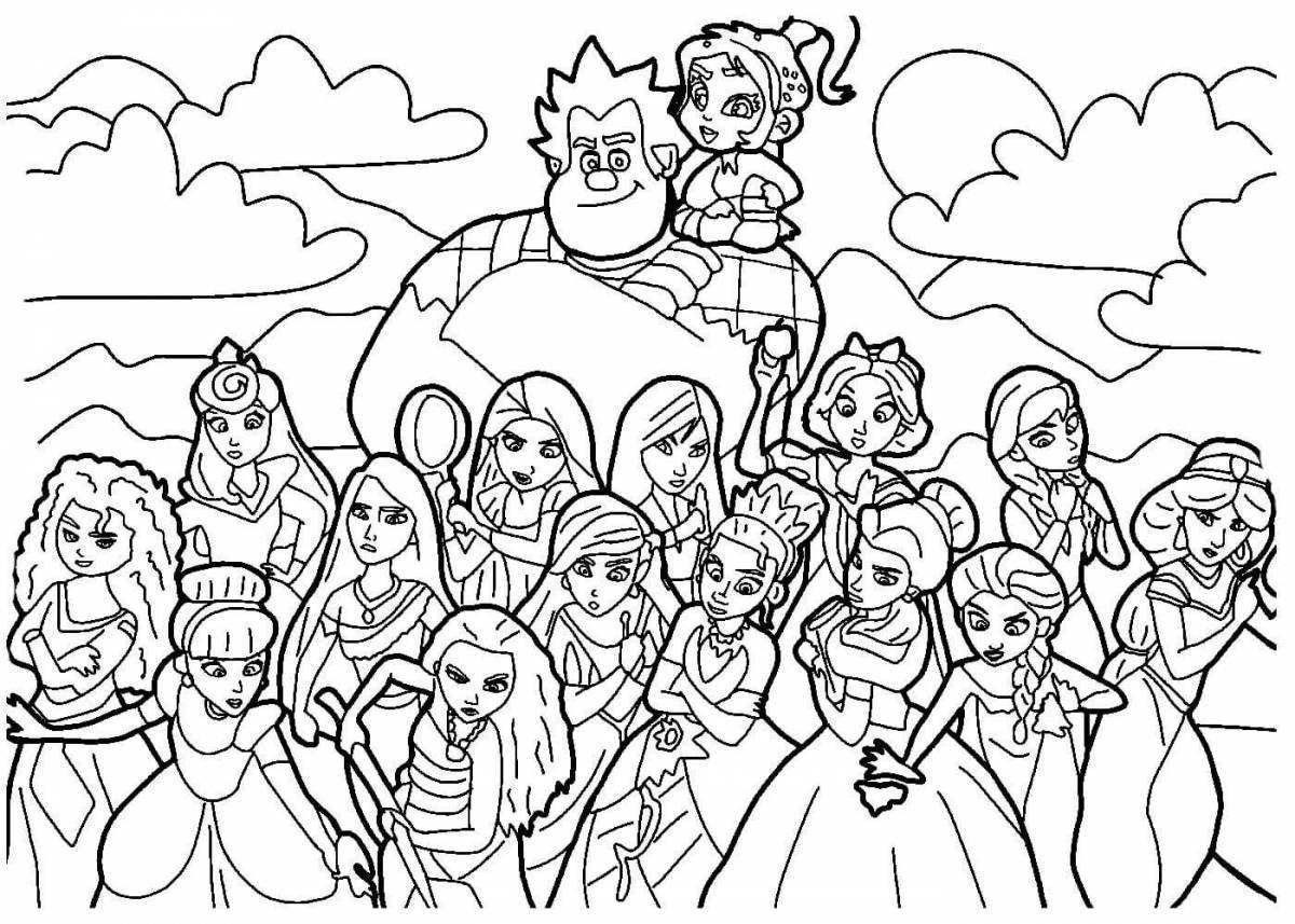 Colorful Exploration Coloring Page create a coloring page from a picture