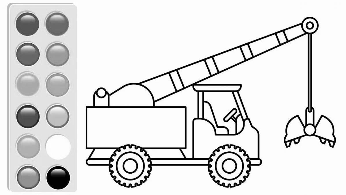 Attractive Crane coloring book for kids