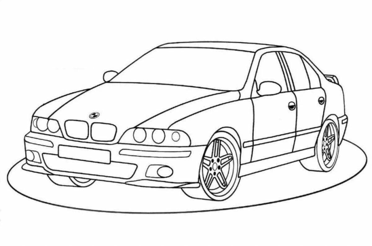 Fantastic car coloring book for 6-7 year olds