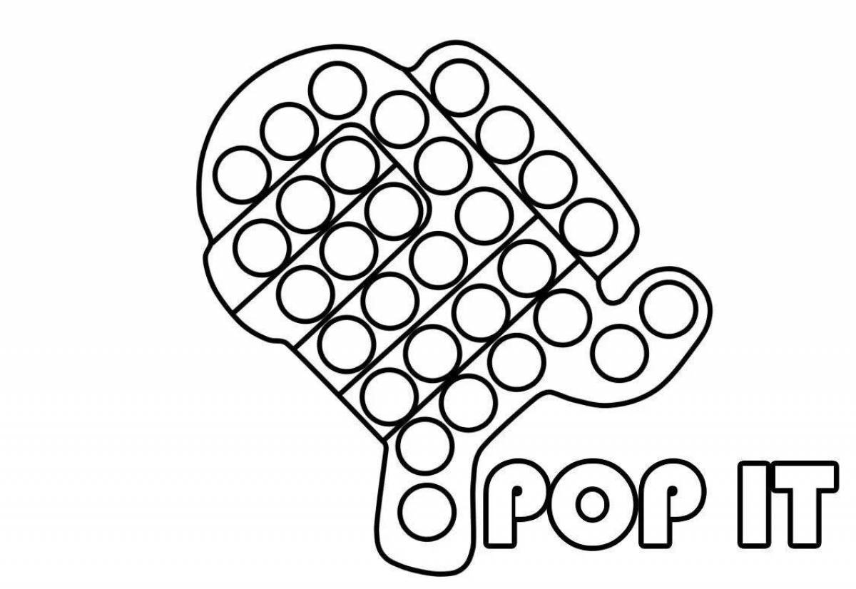 Pop it awesome coloring book