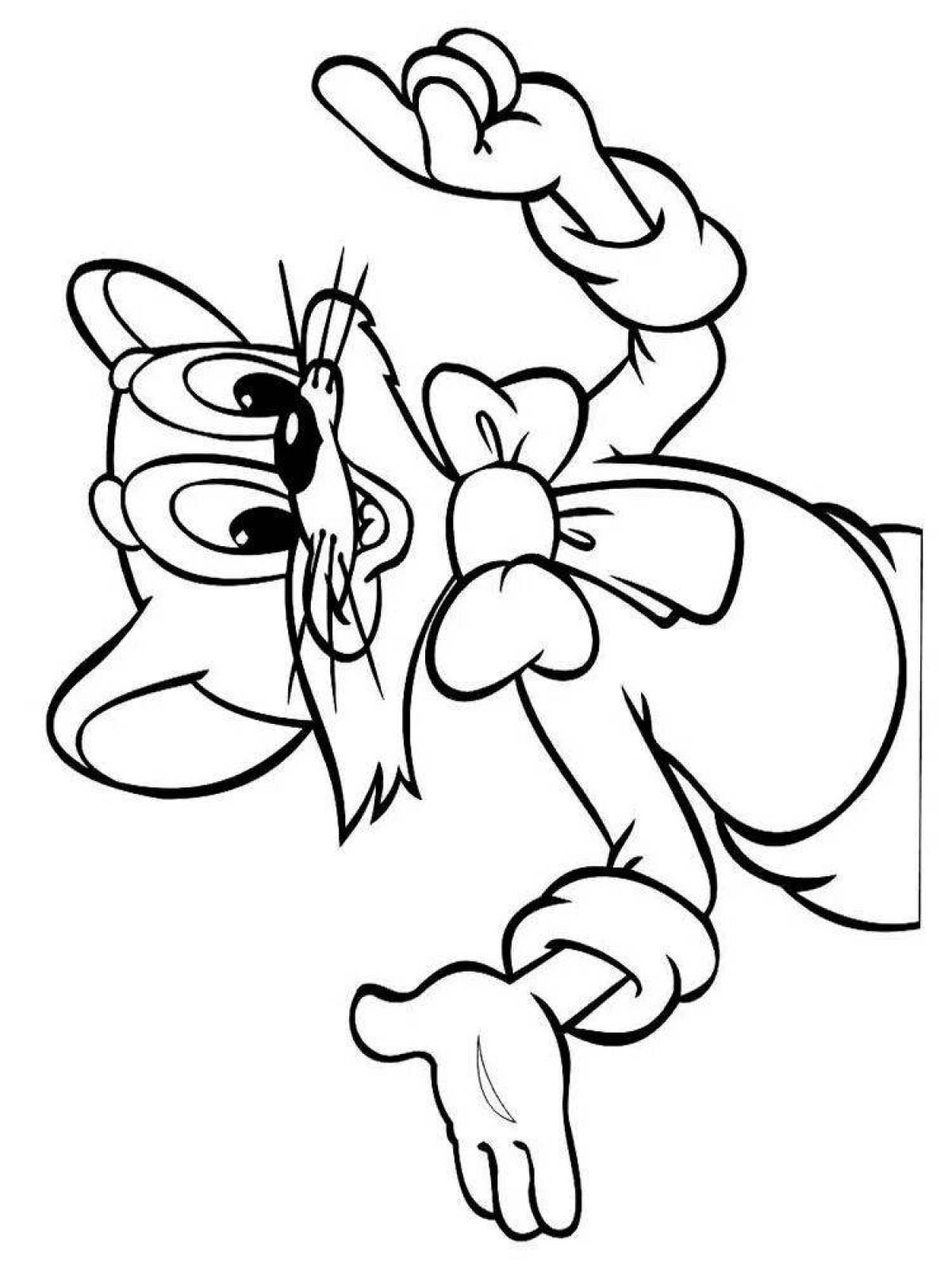 Раскраска сказочный кот леопольд