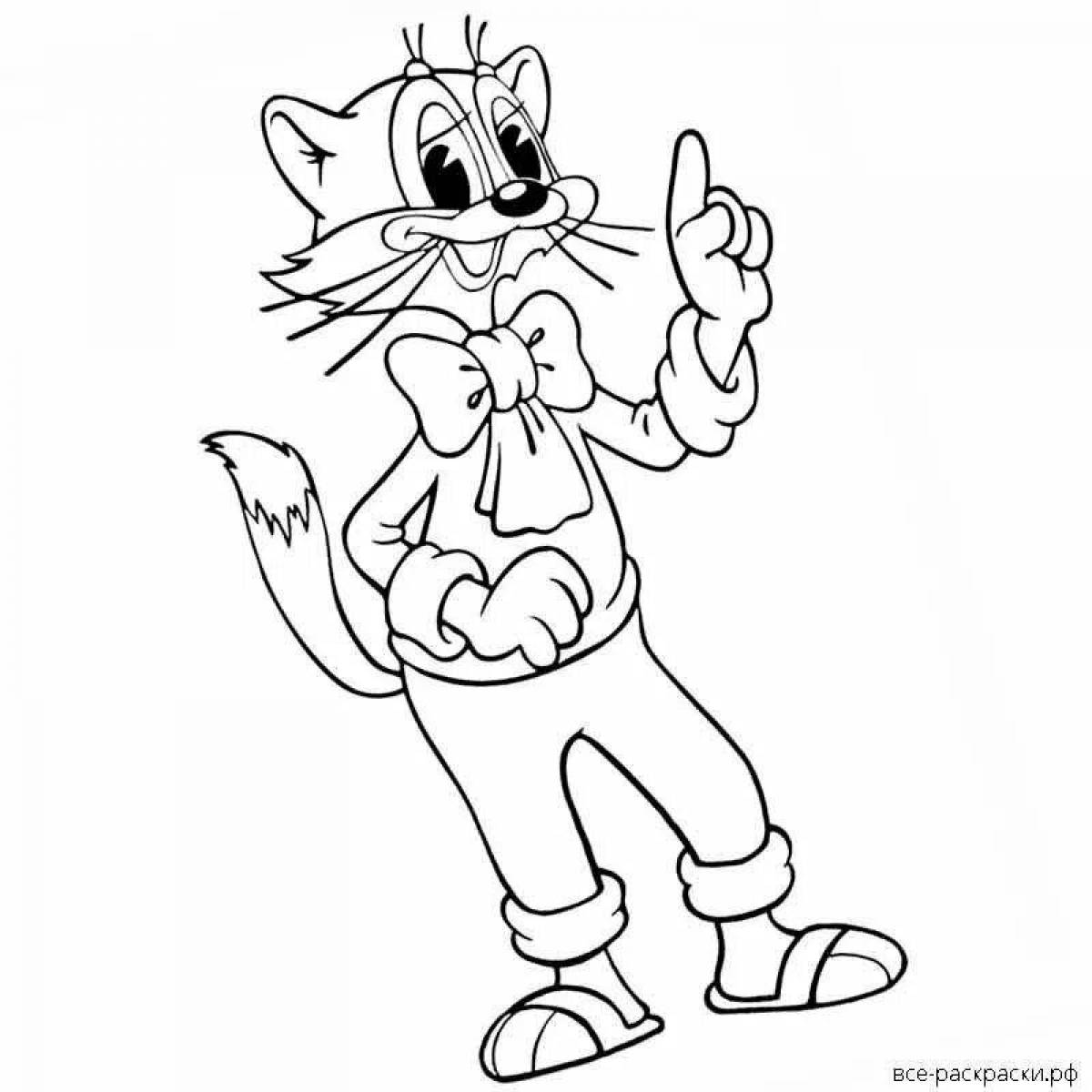 Leopold cat coloring page
