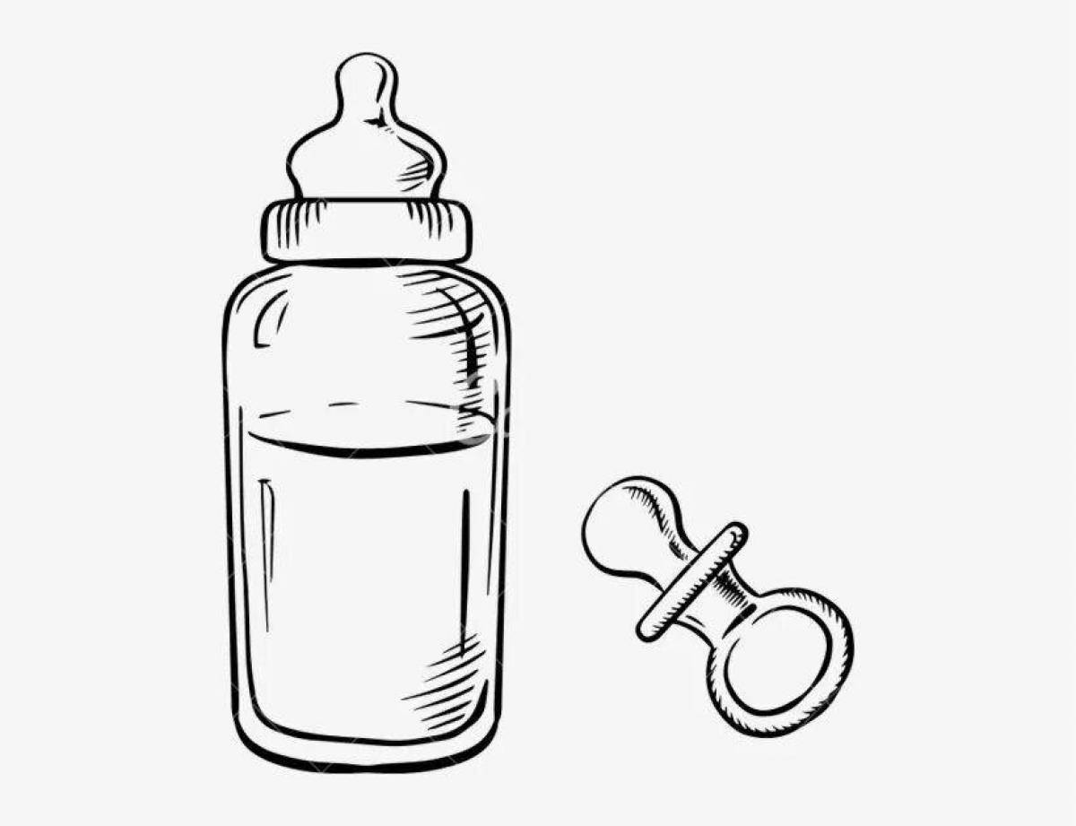 Living bottle coloring page