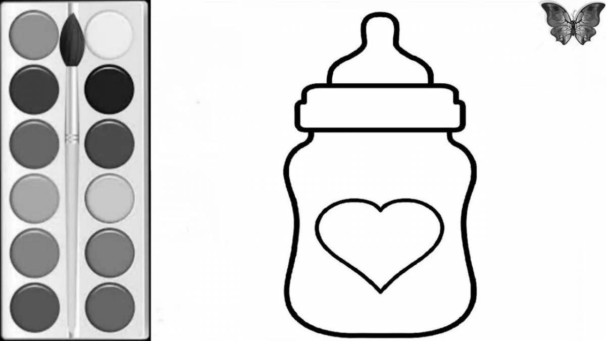 Magic bottle coloring page