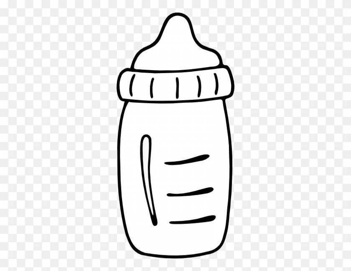 Great bottle coloring page