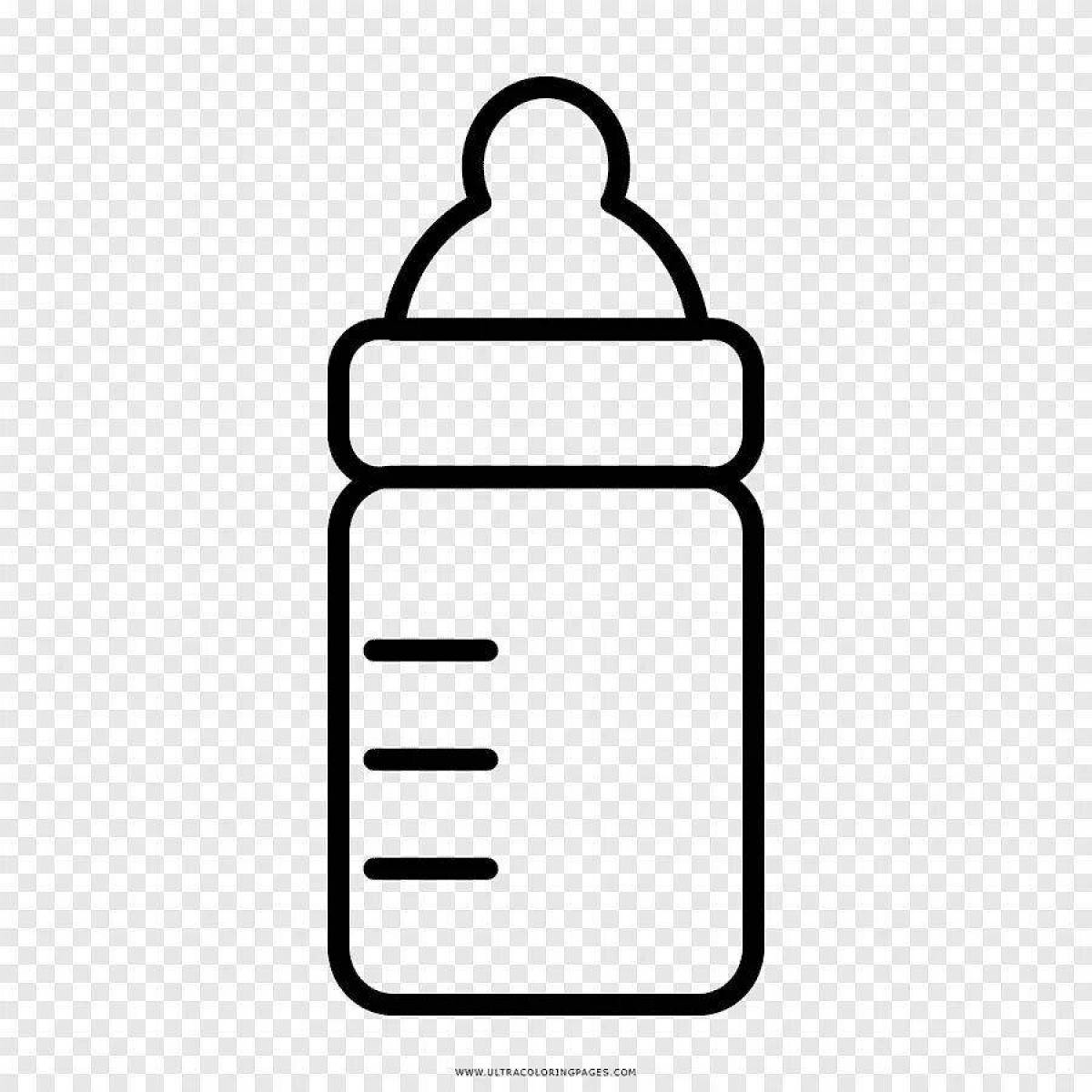Awesome bottle coloring page