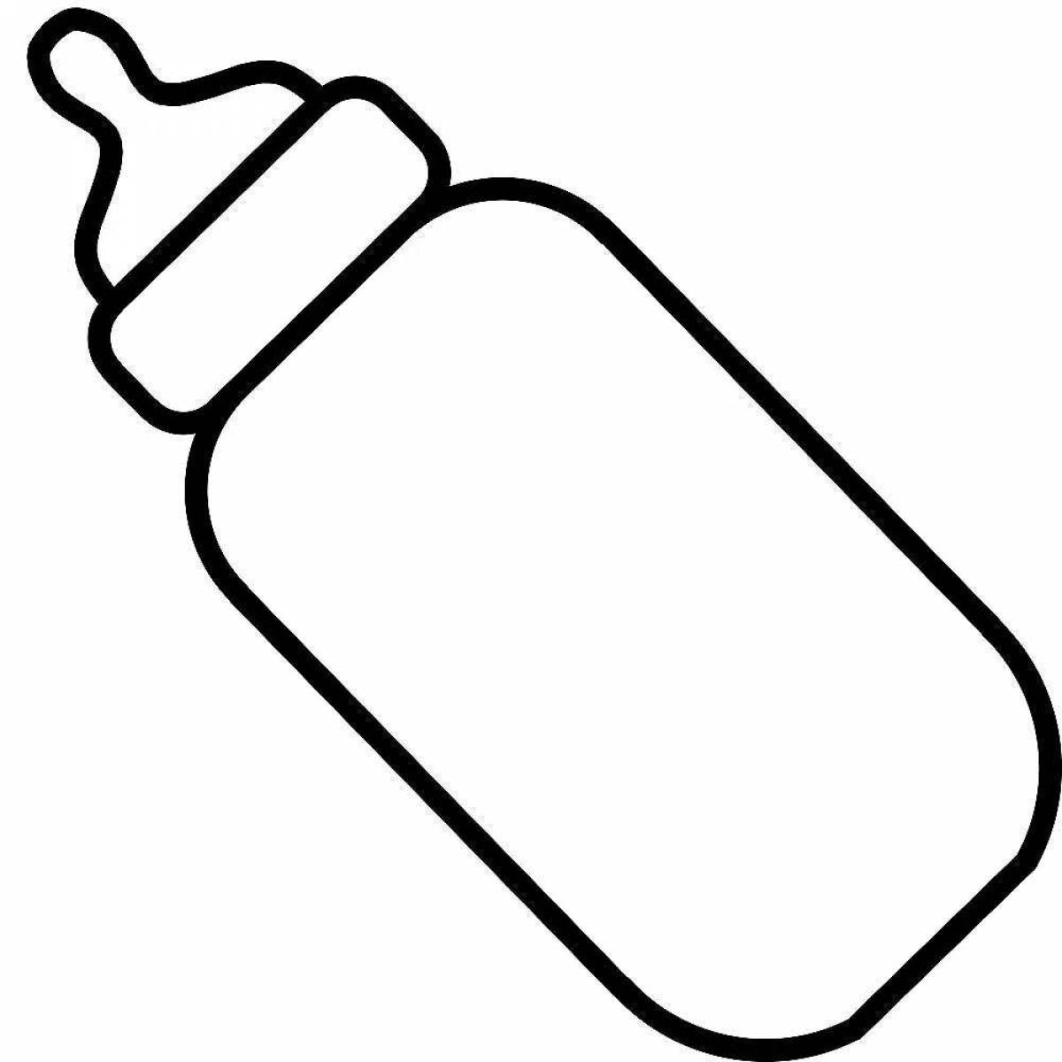 Бутылка-раскраска детская «Передвижник», синяя с логотипом купить в Москве (G)