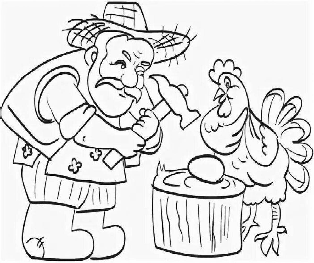 Glorious chick pockmarked coloring book for preschoolers
