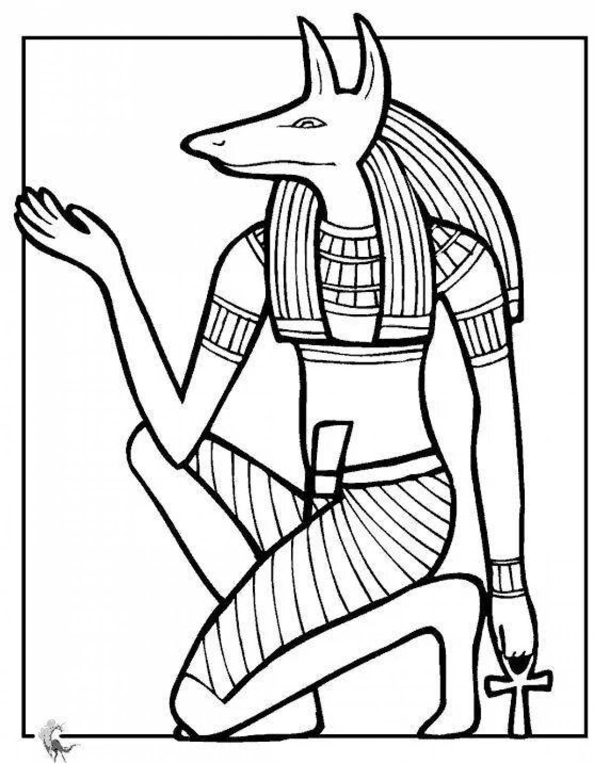 Flawless Anubis coloring page