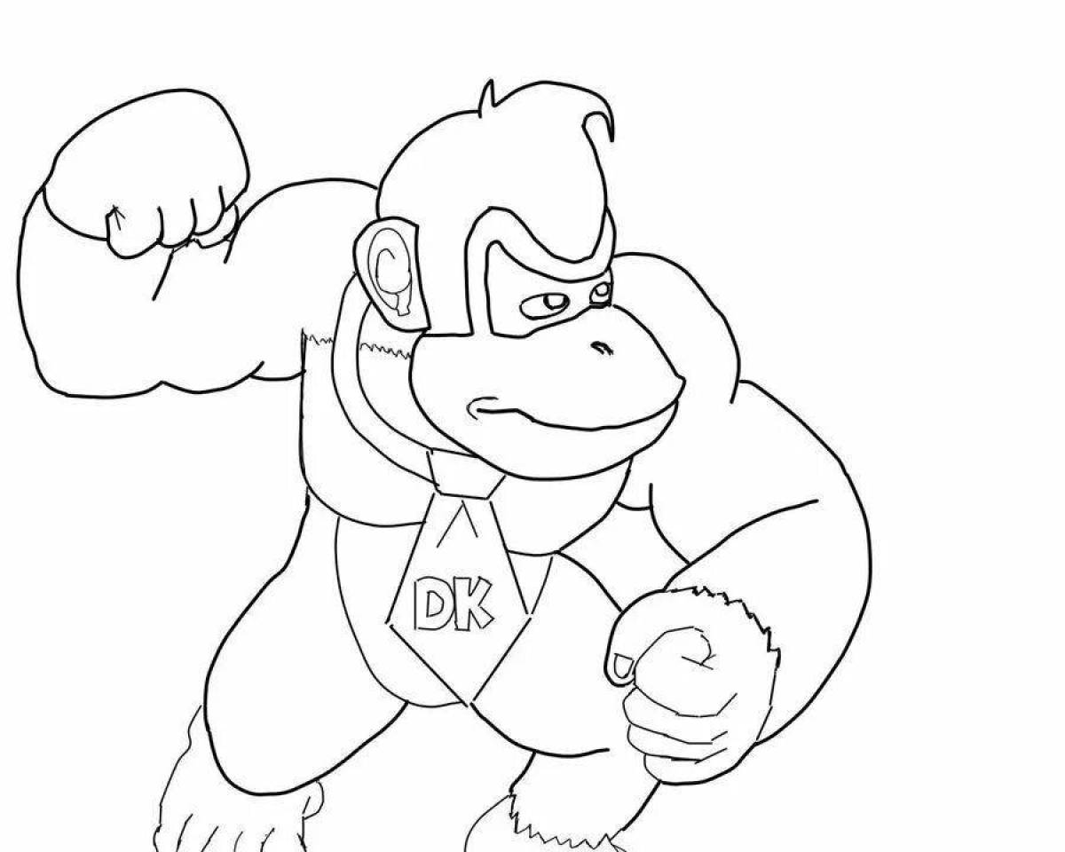 Gorgeous kong coloring book