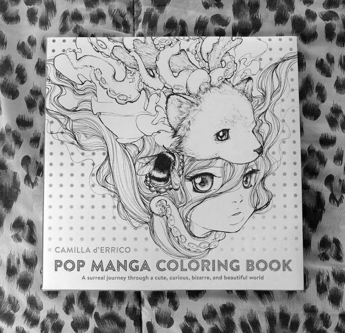 Fun pop manga coloring page