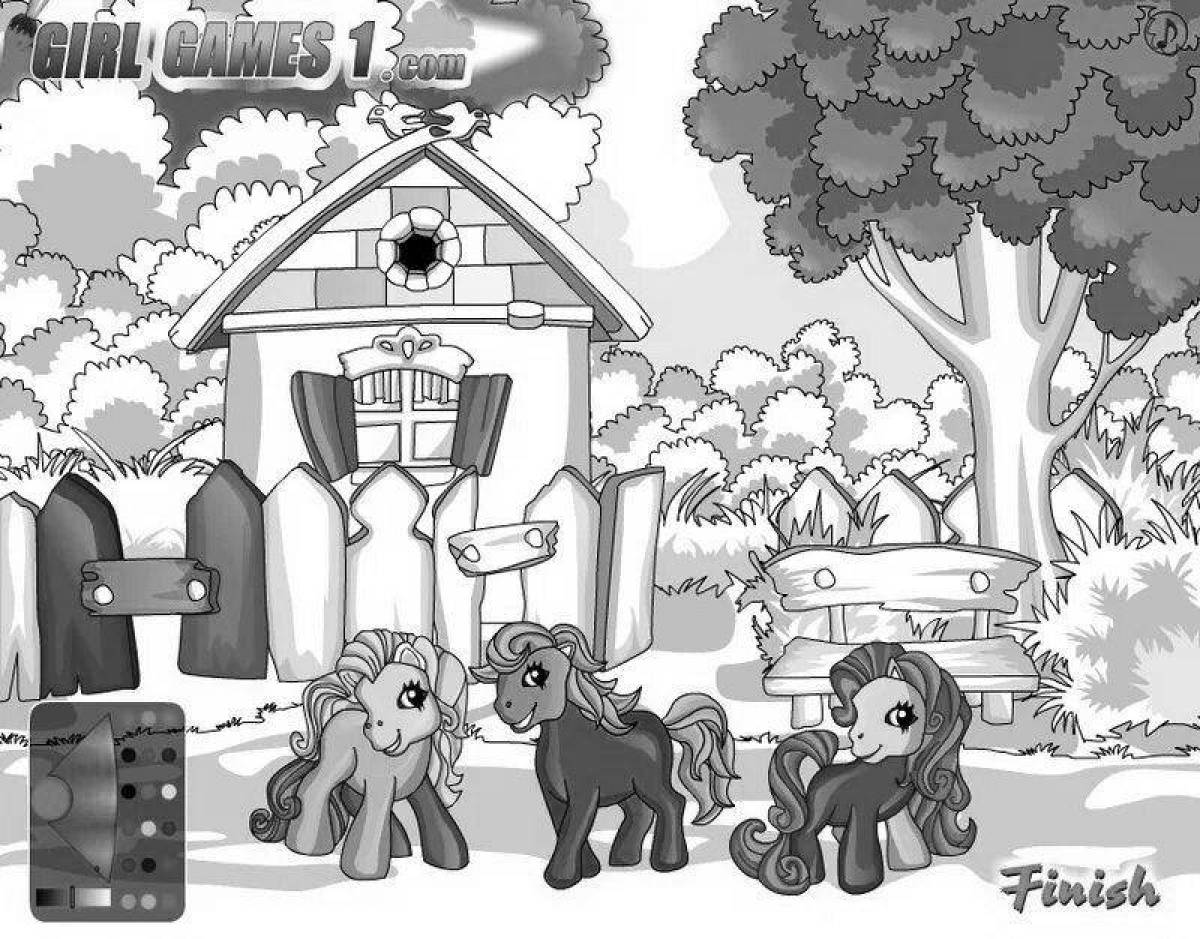 Brilliant coloring pony town