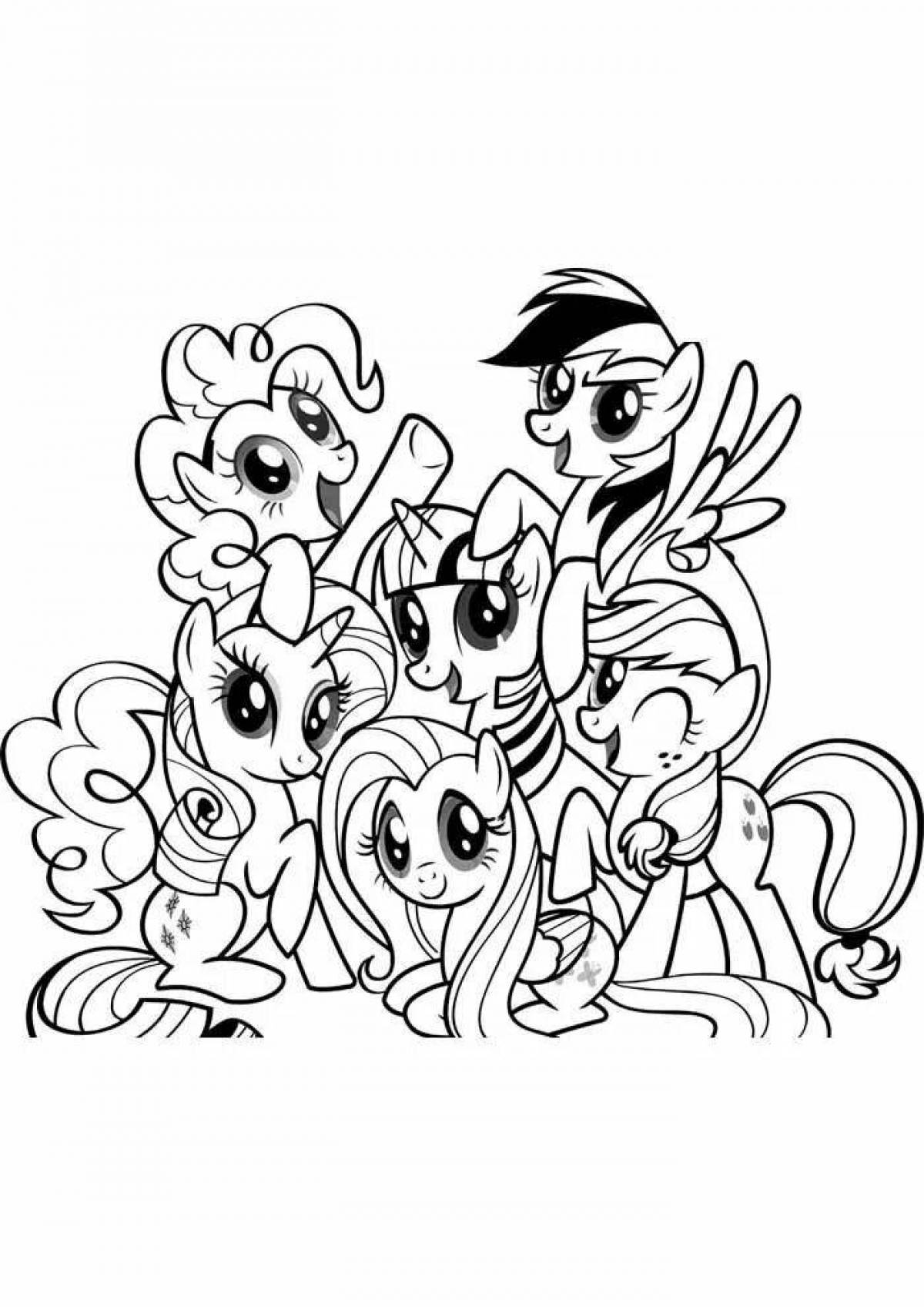 Dazzling coloring pony town