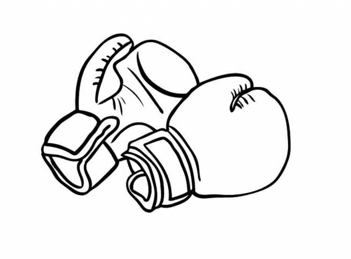 Bright sports equipment coloring page