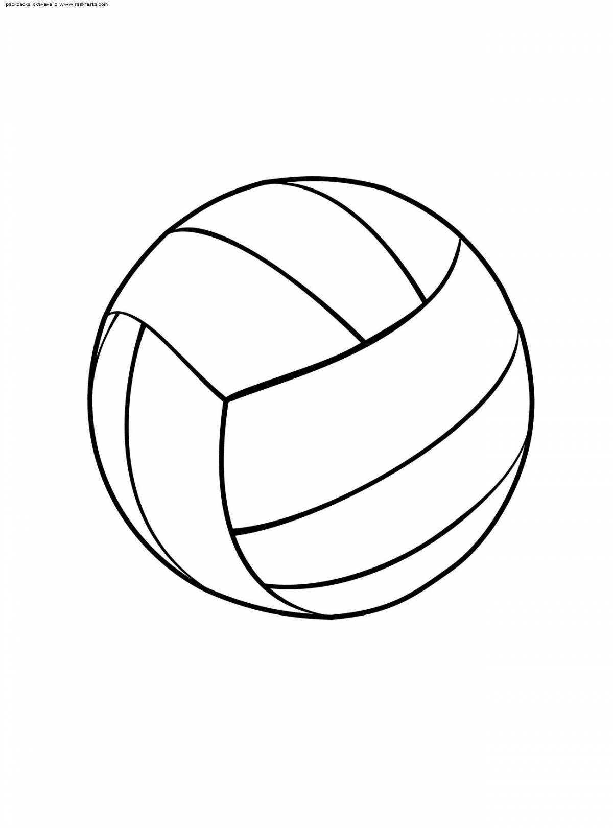 Glowing sports equipment coloring page